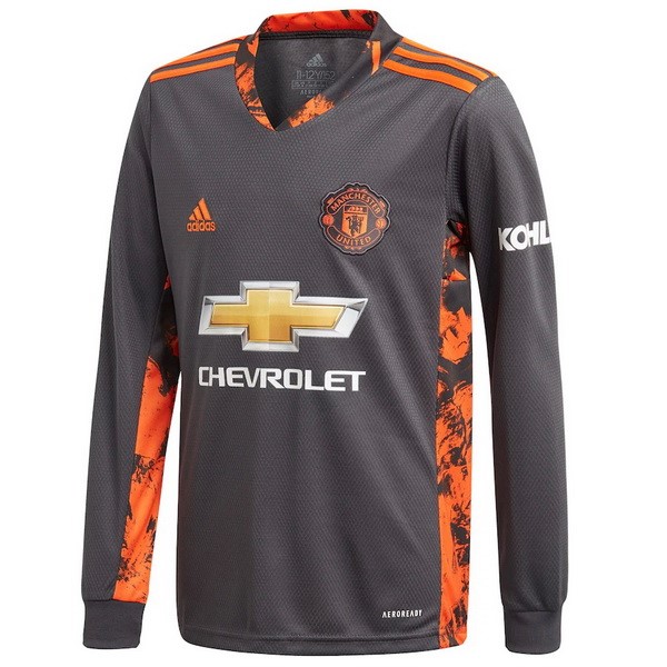 Thailandia Maglia Manchester United Prima ML Portiere 20/21 Grigio